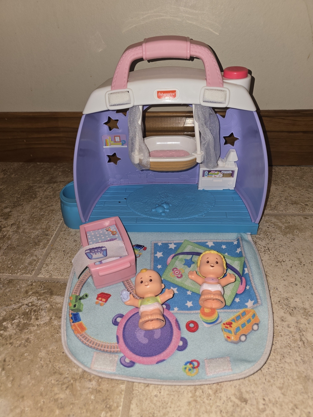 Fisher-Price Little People Cuddle & Play Nursery playset Bundle